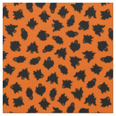 Tissu Orange Ghost Happy Halloween moderne (Détail)