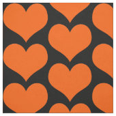 Tissu Orange Hearts Fabric (Échantillon)