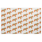 Tissu Orange Horses Fabric (Fat Quarter)