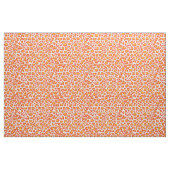 Tissu orange, jaune, blanc de léopard (Fat Quarter)