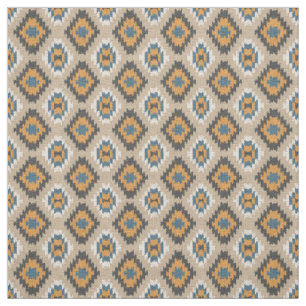 Tissu Orange Jaune Turquoise Bleu Taupe Brown apparence