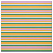 Tissu Orange, Plum, Turquoise, Vert foncé et Blancs (Échantillon)