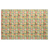 Tissu Orange Rétro, Pamplemousse & Fraise (Fat Quarter)