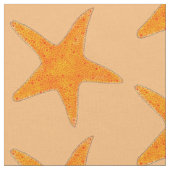 Tissu Orange Starfish Star Fish Shell Beach Ocean Sea (Fermer)