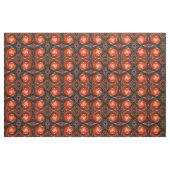Tissu Orange Twist Abstrait Art (Yard)
