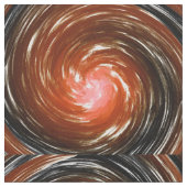 Tissu Orange Twist Abstrait Art (Fermer)