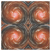 Tissu Orange Twist Abstrait Art (Échantillon)