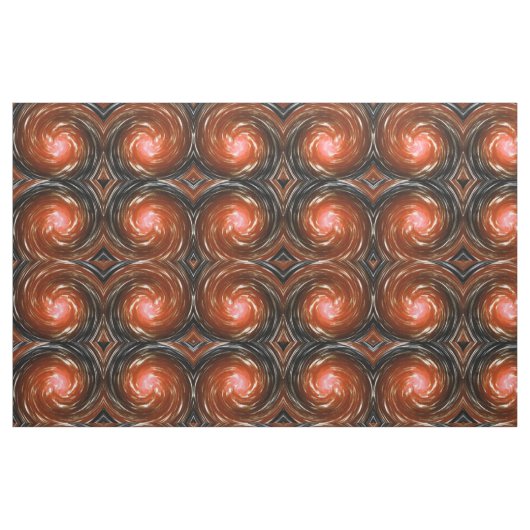 Tissu Orange Twist Abstrait Art (Fat Quarter)