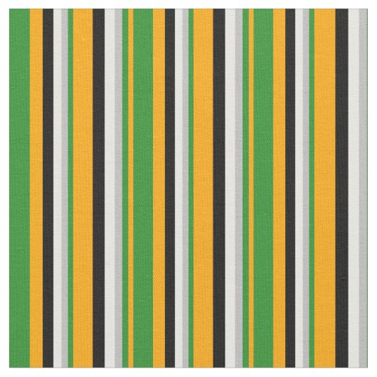 Tissu Orange, vert forestier, gris, blanc et noir (Fermer)