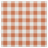 Tissu Orange & White Plaid Gingham (Échantillon)
