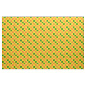 Tissu Orange Yellow Green Checkered Pattern Design  (Yard)