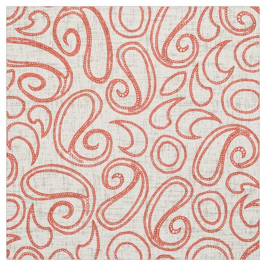 Tissu orange ziya (Échantillon)