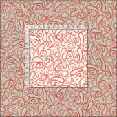 Tissu orange ziya (Carreau)