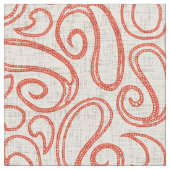 Tissu orange ziya (Fermer)
