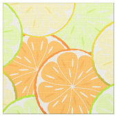 Tissu oranges citrons lime fruits agrumes nature frais (Détail)