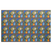 Tissu Oranges de cônes de pin (Fat Quarter)
