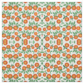 Tissu Oranges d'été Motif d'aquarelle d'agrumes (Échantillon)