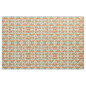 Tissu Oranges d'été Motif d'aquarelle d'agrumes (Fat Quarter)
