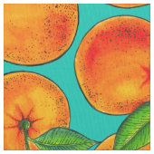 Tissu Oranges en bleu (fermé)