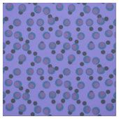 Tissu Orbites Atomiques Sarcelle et Violet Rétro (Échantillon)