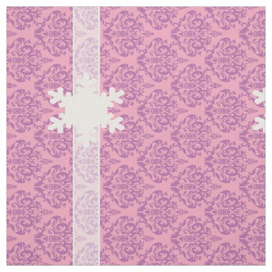 Tissu Orchidée décongelée rayonnante Damas avec flocon d (Échantillon)