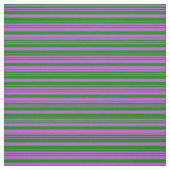Tissu Orchidée et Motif rayé vert (Échantillon)