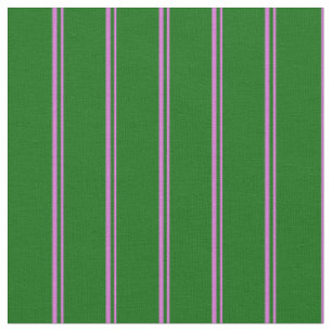 Tissu Orchidée et Motif vert foncé