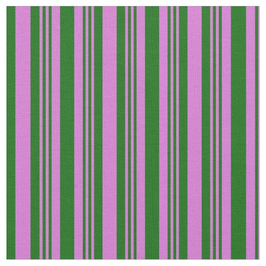 Tissu Orchidée et Motif vert foncé (Fermer)