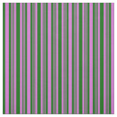 Tissu Orchidée et Motif vert foncé (Échantillon)