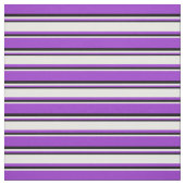 Tissu Orchidée foncée, lignes blanches et noires (Échantillon)