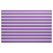 Tissu Orchidée foncée, lignes blanches et noires (Fat Quarter)