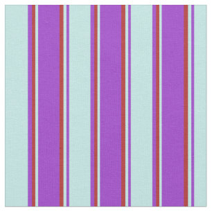 Tissu Orchidée foncée, Motif couleur turquoise et rouge