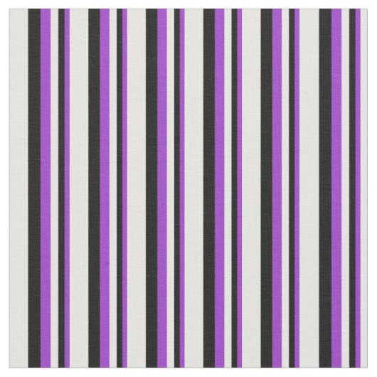 Tissu Orchidée foncée, Motif noir et blanc (Fermer)