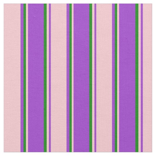 Tissu Orchidée foncée, rose et vert (Fermer)