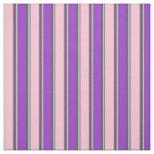 Tissu Orchidée foncée, rose et vert (Échantillon)