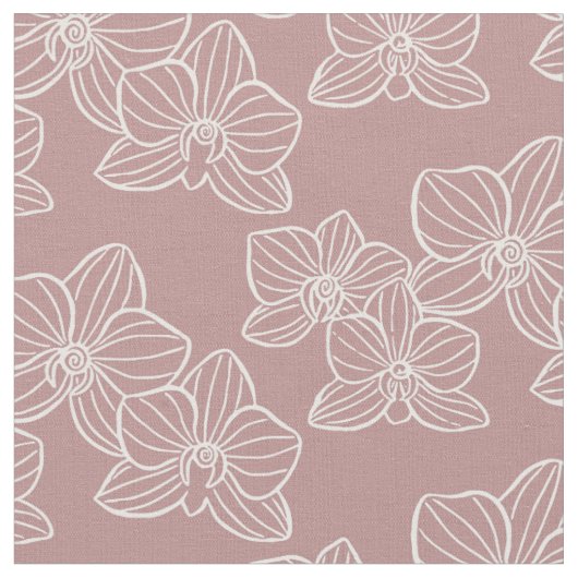 Tissu Orchidée Linéaire | Couture Botanique et Patchwork (Fermer)
