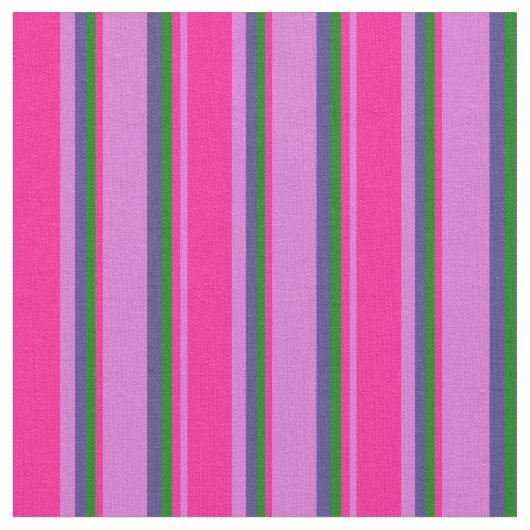 Tissu Orchidée, rose profonde, vert et bleu foncé d'ardo (Fermer)