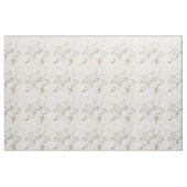 Tissu Orchidées blanches sur une crème légère (Yard)