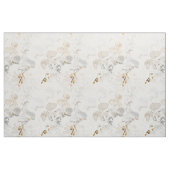 Tissu Orchidées blanches sur une crème légère (Fat Quarter)