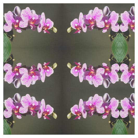 Tissu Orchidées roses (Échantillon)