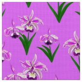 Tissu Orchidées sauvages - Tons d'orchidée pourpre (Fermer)