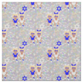 Tissu oreilles de lapin hanoukka emoji (Échantillon)