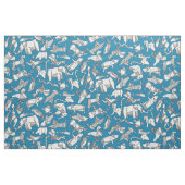 Tissu origami animal dity bleu (Fat Quarter)