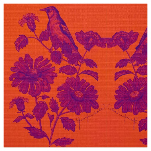 Tissu Oriole orange (Échantillon)