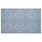 Tissu Orné Élégant Damas Classique Bleu Et Blanc (Fat Quarter)