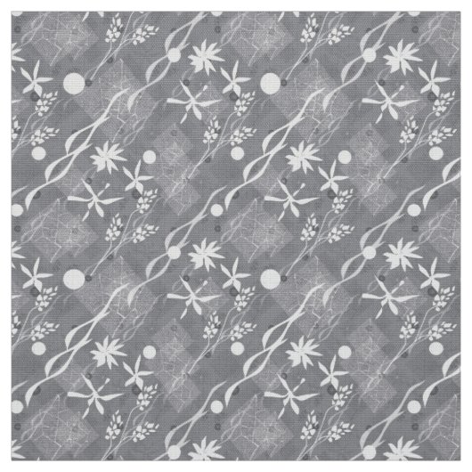 Tissu Ornement de fleurs. (Échantillon)