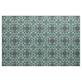 Tissu Ornement vert-turquoise (Fat Quarter)