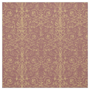 Tissu Ornementation de style médiéval doré