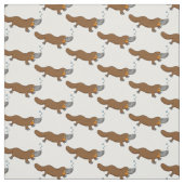 Tissu ornithorynque affiché par canard mignon (Échantillon)