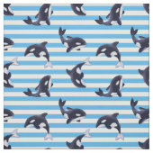 Tissu Orques/rayures bleues (Échantillon)